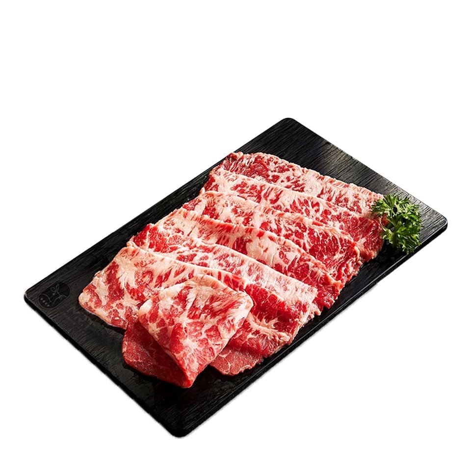 Gầu bò giòn nhúng lẩu và gù bò nướng tảng, thịt bò tươi ngon, béo ngậy, chuẩn vị nhà hàng tại gia.